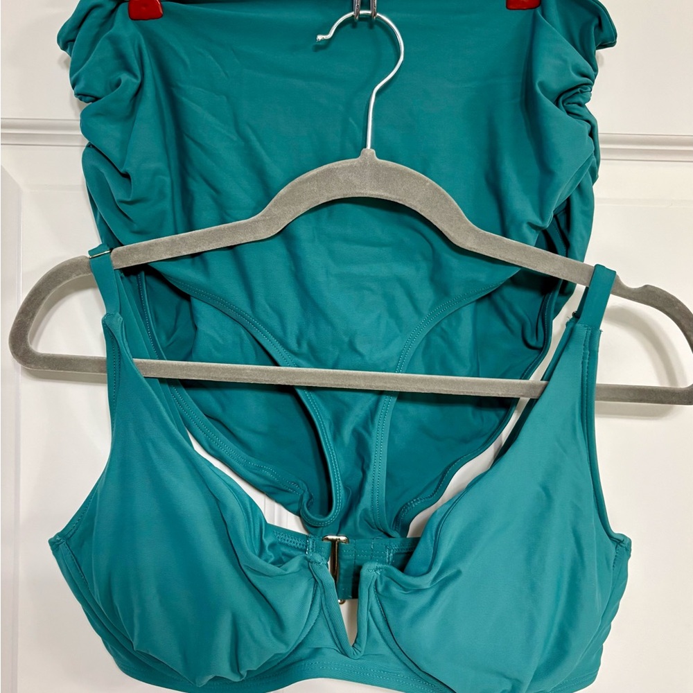 Anne Cole Teal Bikini Set large